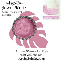 Jewel Rose, metallic watercolor paint, cap, 8ML