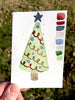 Holiday Magic Watercolor Set of 4, handmade