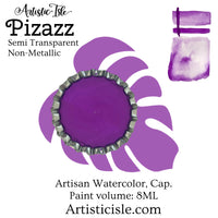 Pizazz, neon purple watercolor paint, 8ML bottle cap