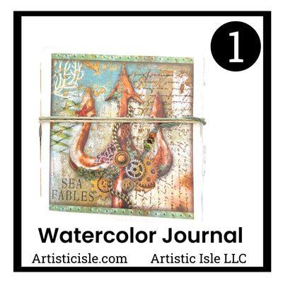 Mermaid, watercolor journals