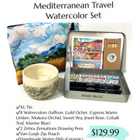 Mediterranean Watercolor Gift Set