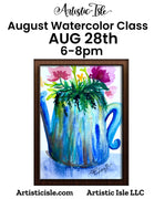 August Watercolor Class