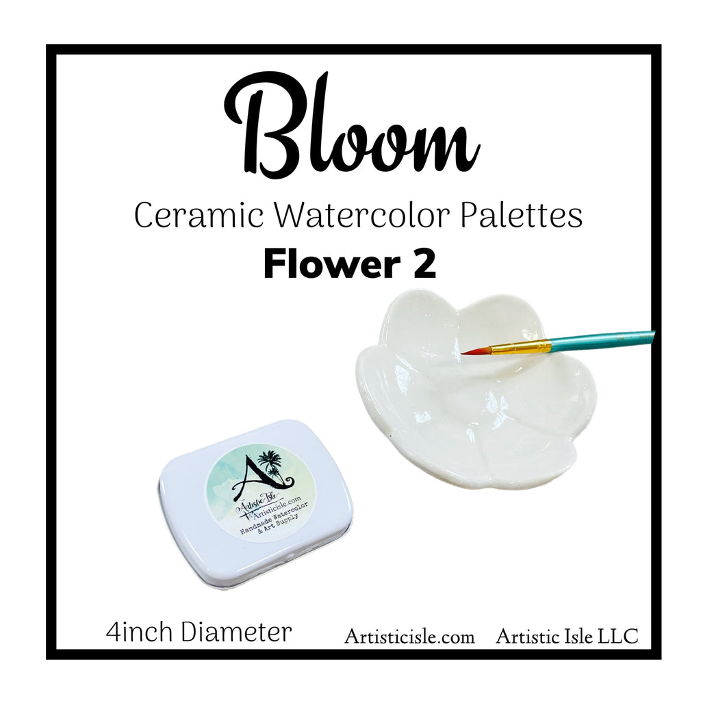 Bloom ceramic watercolor palette, dish