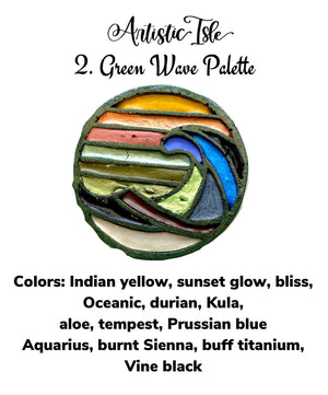 Big Wave Watercolor Palette, palette, wave